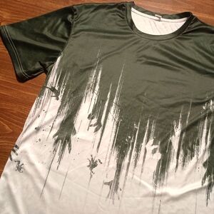 TRIPPY TEE - Hands T-shirt 2XL // Scary style halloween shirt drip paint